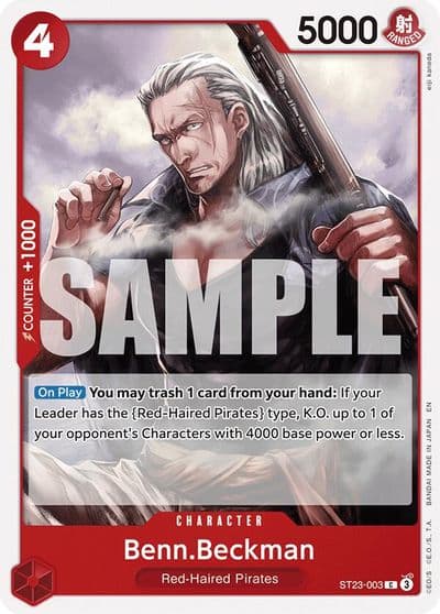 BennBeckman Starter Deck 23: RED Shanks One Piece card