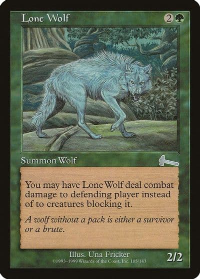 Lone Wolf Urza's Legacy Magic card
