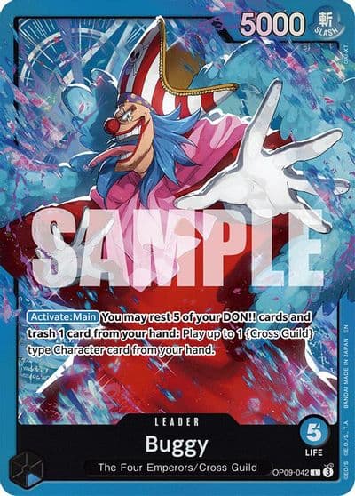 Buggy OP09 042 Starter Deck 25: BLUE Buggy One Piece card