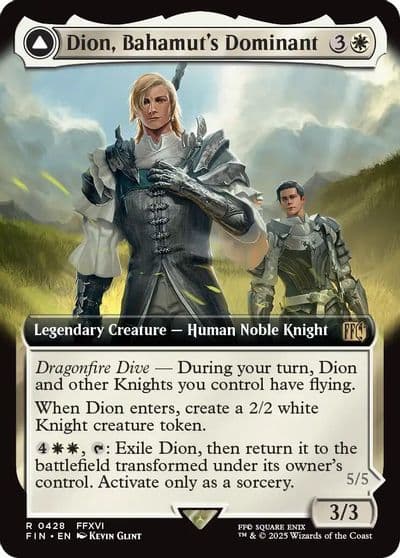 Dion Bahamuts Dominant Extended Art FINAL FANTASY Magic card