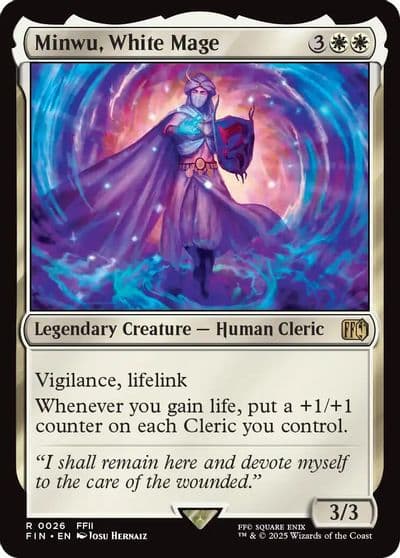 Minwu White Mage FINAL FANTASY Magic card