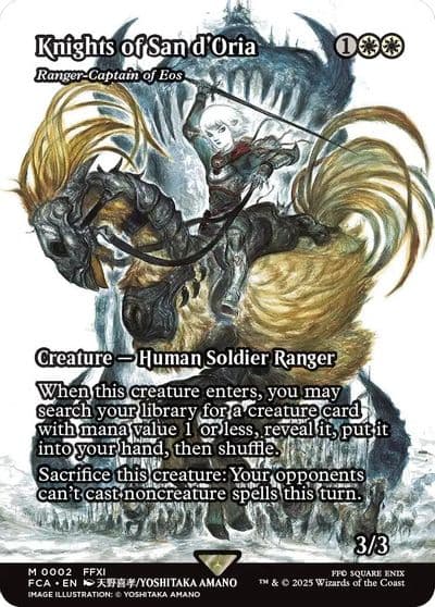 Knights of San dOria Ranger Captain of Eos Showcase FINAL FANTASY: Through the Ages Magic card