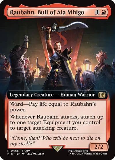 Raubahn Bull of Ala Mhigo Extended Art FINAL FANTASY Magic card