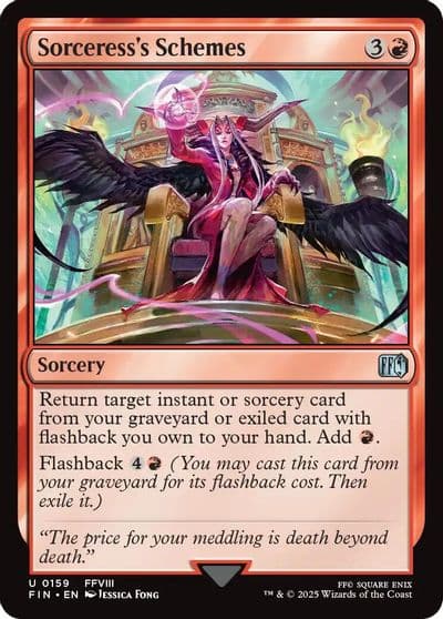 Sorceresss Schemes FINAL FANTASY Magic card
