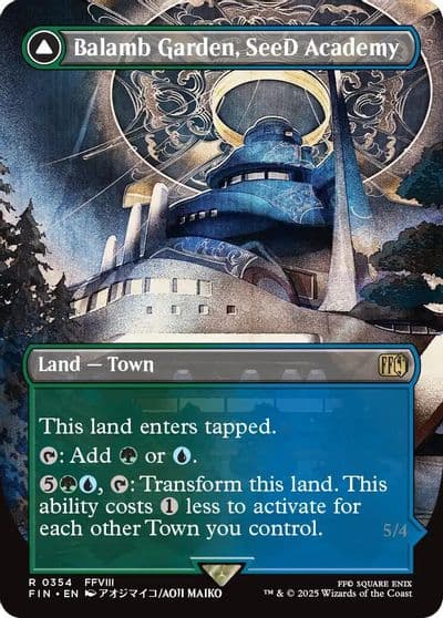 Balamb Garden SeeD Academy Borderless FINAL FANTASY Magic card