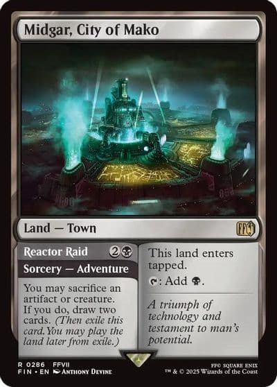 Midgar City of Mako FINAL FANTASY Magic card