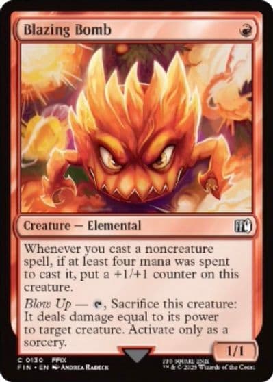 Blazing Bomb FINAL FANTASY Magic card
