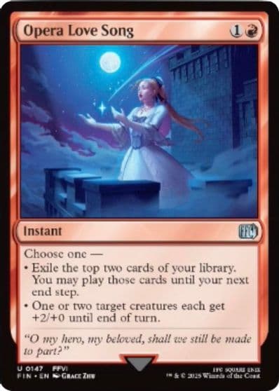 Opera Love Song FINAL FANTASY Magic card