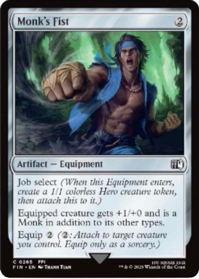 Monks Fist FINAL FANTASY Magic card