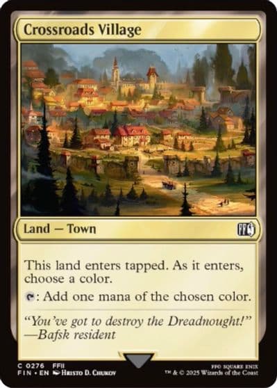 Crossroads Village FINAL FANTASY Magic card