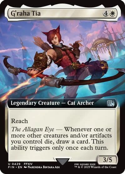 Graha Tia Extended Art FINAL FANTASY Magic card