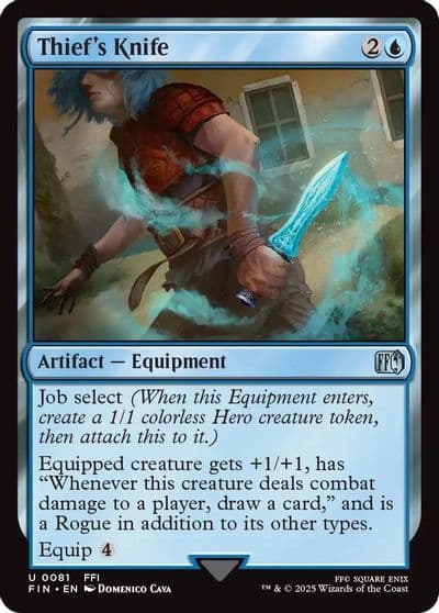 Thiefs Knife FINAL FANTASY Magic card