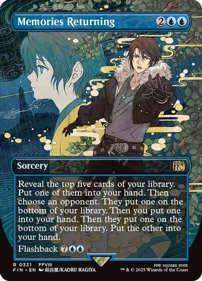Memories Returning Borderless FINAL FANTASY Magic card