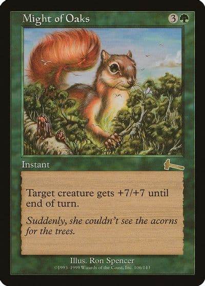 Might of Oaks Urza's Legacy Magic card