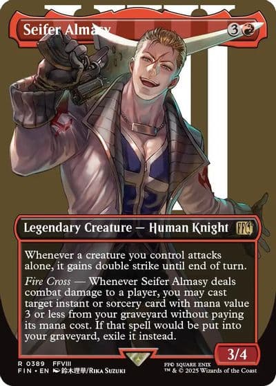 Seifer Almasy Borderless FINAL FANTASY Magic card
