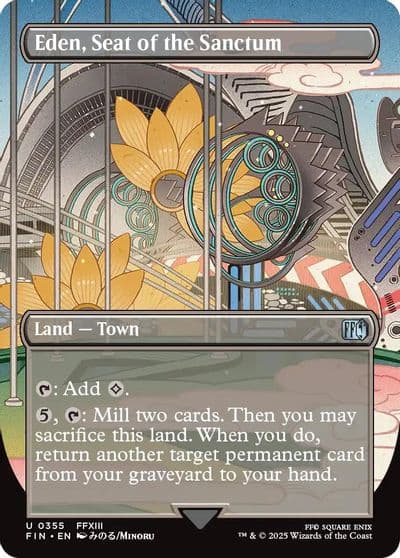 Eden Seat of the Sanctum Borderless FINAL FANTASY Magic card