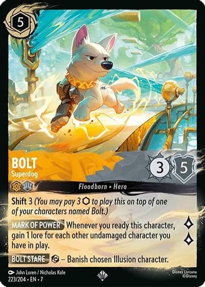 Bolt Superdog 223 204 Illumineer's Quest: Palace Heist Lorcana card