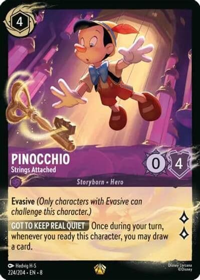 Pinocchio Strings Attached 224 204 Illumineer's Quest: Palace Heist Lorcana card