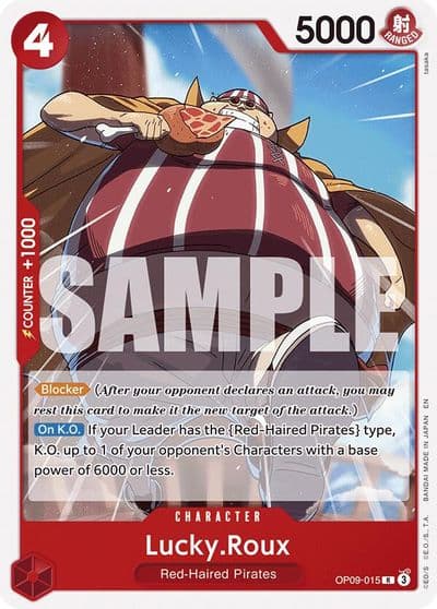 LuckyRoux Reprint Starter Deck 23: RED Shanks One Piece card