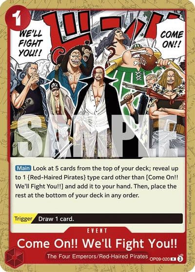 Come On Well Fight You Reprint Starter Deck 23: RED Shanks One Piece card
