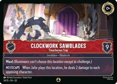 Clockwork Sawblades Treacherous Trap Illumineer's Quest: Palace Heist Lorcana card