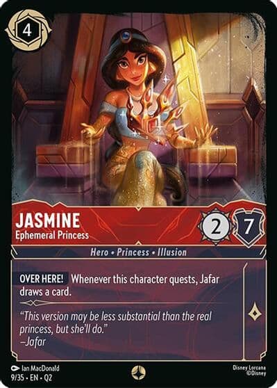 Jasmine Ephemeral Princess Illumineer's Quest: Palace Heist Lorcana card