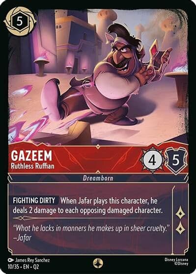 Gazeem Ruthless Ruffian Illumineer's Quest: Palace Heist Lorcana card