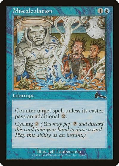 Miscalculation Urza's Legacy Magic card