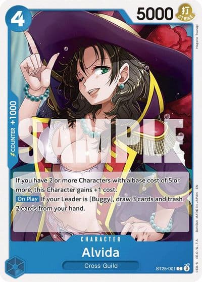 Alvida Starter Deck 25: BLUE Buggy One Piece card