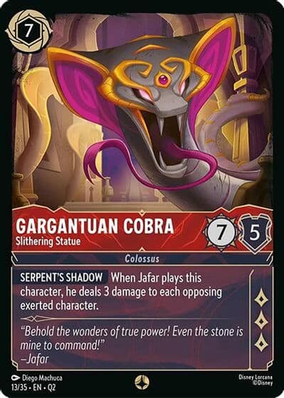 Gargantuan Cobra Slithering Statue Illumineer's Quest: Palace Heist Lorcana card