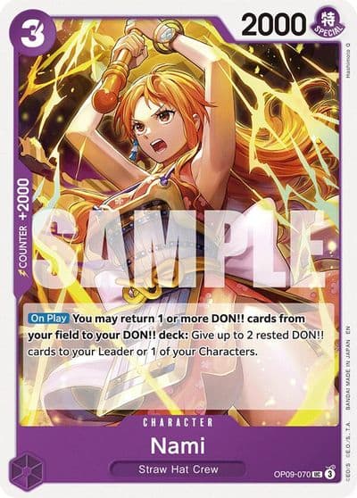 Nami Reprint Starter Deck 26: PURPLE/BLACK Monkey.D.Luffy One Piece card
