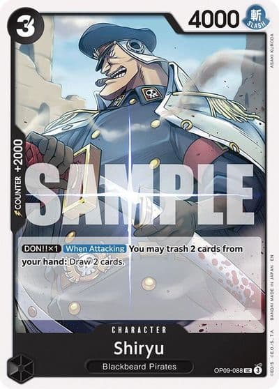 Shiryu Reprint Starter Deck 27: BLACK Marshall.D.Teach One Piece card
