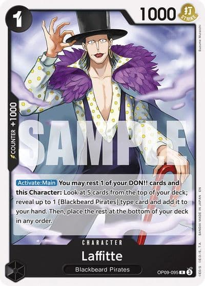 Laffitte Reprint Starter Deck 27: BLACK Marshall.D.Teach One Piece card