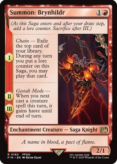 Summon Brynhildr FINAL FANTASY Magic card