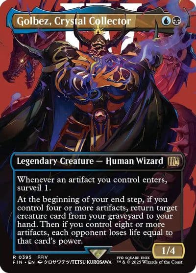 Golbez Crystal Collector Borderless FINAL FANTASY Magic card
