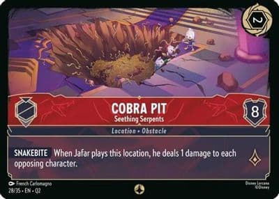Cobra Pit Seething Serpents Illumineer's Quest: Palace Heist Lorcana card