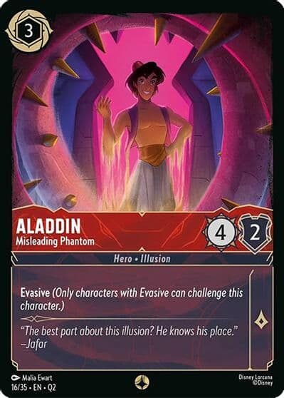 Aladdin Misleading Phantom Illumineer's Quest: Palace Heist Lorcana card