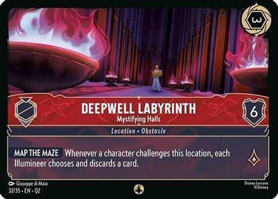 Deepwell Labyrinth Mystifying Halls Illumineer's Quest: Palace Heist Lorcana card