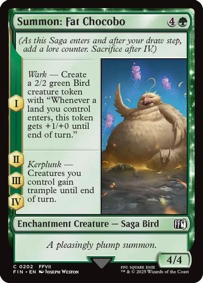 Summon Fat Chocobo FINAL FANTASY Magic card