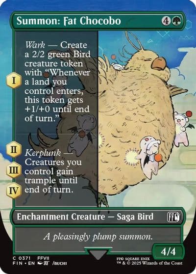 Summon Fat Chocobo Borderless FINAL FANTASY Magic card
