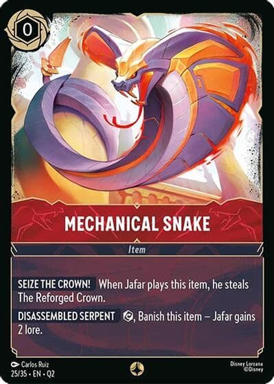 Mechanical Snake Illumineer's Quest: Palace Heist Lorcana card