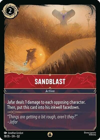Sandblast Illumineer's Quest: Palace Heist Lorcana card