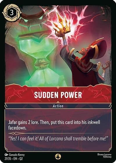 Sudden Power Illumineer's Quest: Palace Heist Lorcana card