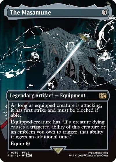 The Masamune Borderless FINAL FANTASY Magic card