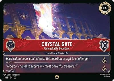 Crystal Gate Unbreakable Boundary Illumineer's Quest: Palace Heist Lorcana card