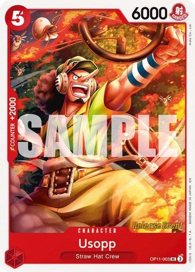 Usopp A Fist of Divine Speed Release Event Cards One Piece card