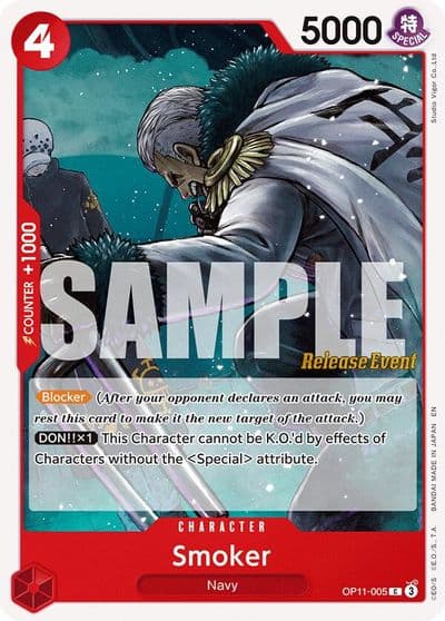 Smoker A Fist of Divine Speed Release Event Cards One Piece card