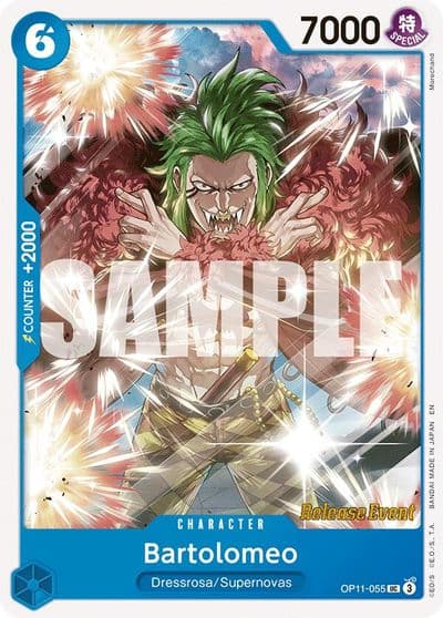 Bartolomeo A Fist of Divine Speed Release Event Cards One Piece card