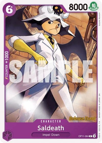 Saldeath A Fist of Divine Speed Release Event Cards One Piece card