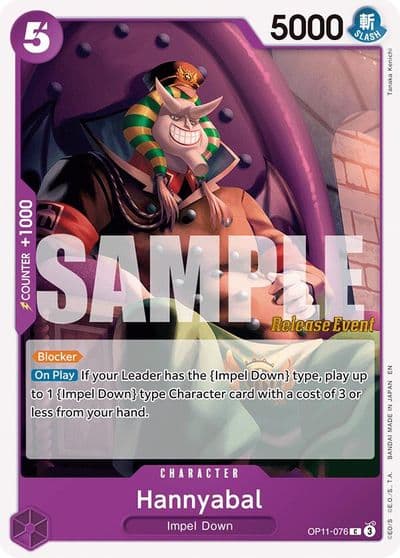 Hannyabal A Fist of Divine Speed Release Event Cards One Piece card